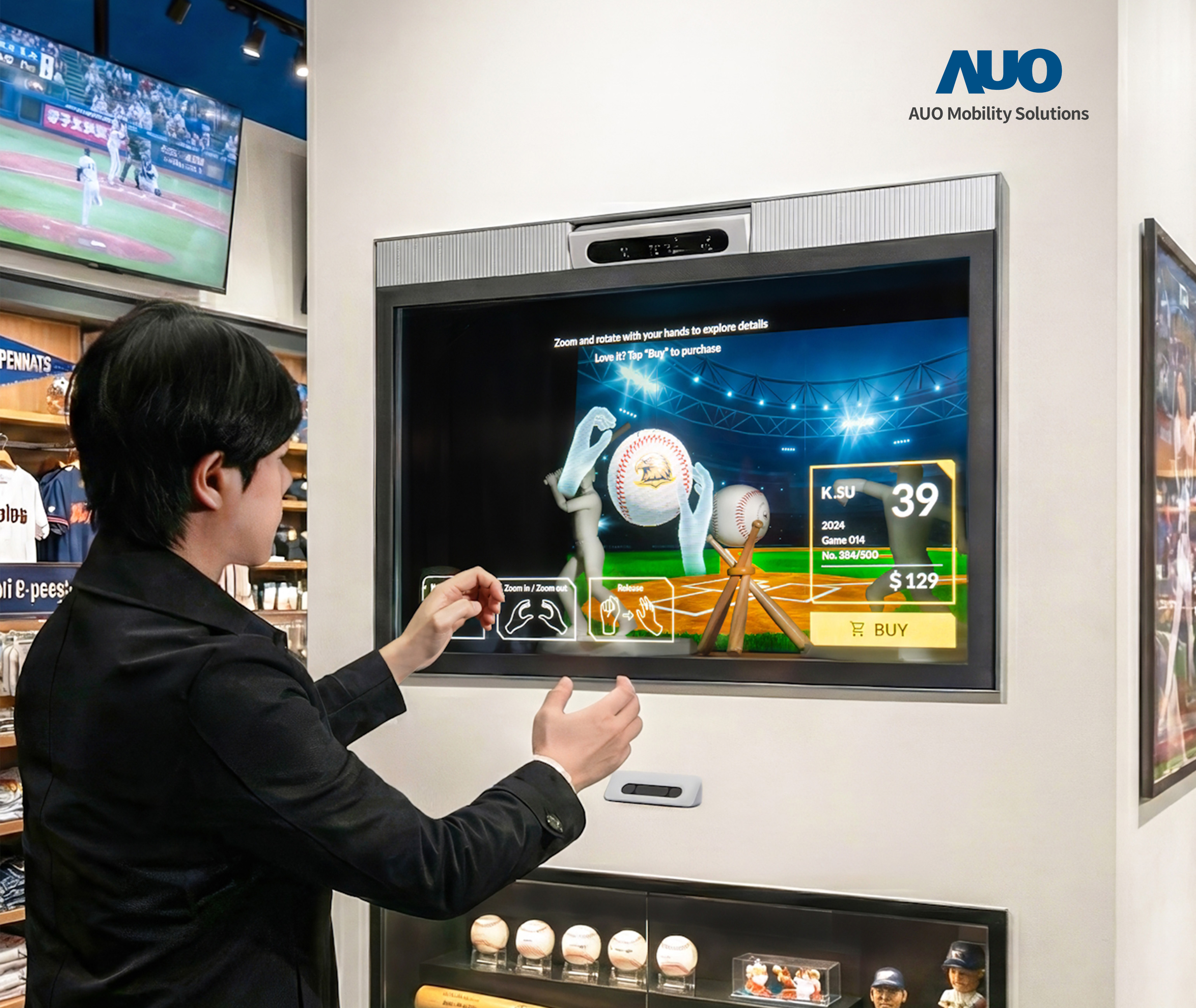 64��Sports AR Solution�ṩ���wِ���cMicro LED͸���@ʾ���������ӵ��\�ã����څ�ِ�߻�����и�����Ϣ���˽⣬�����I�N���ӣ������p����͸���@ʾ��Ļ����ɣ������I�N�����¼oԪ��
